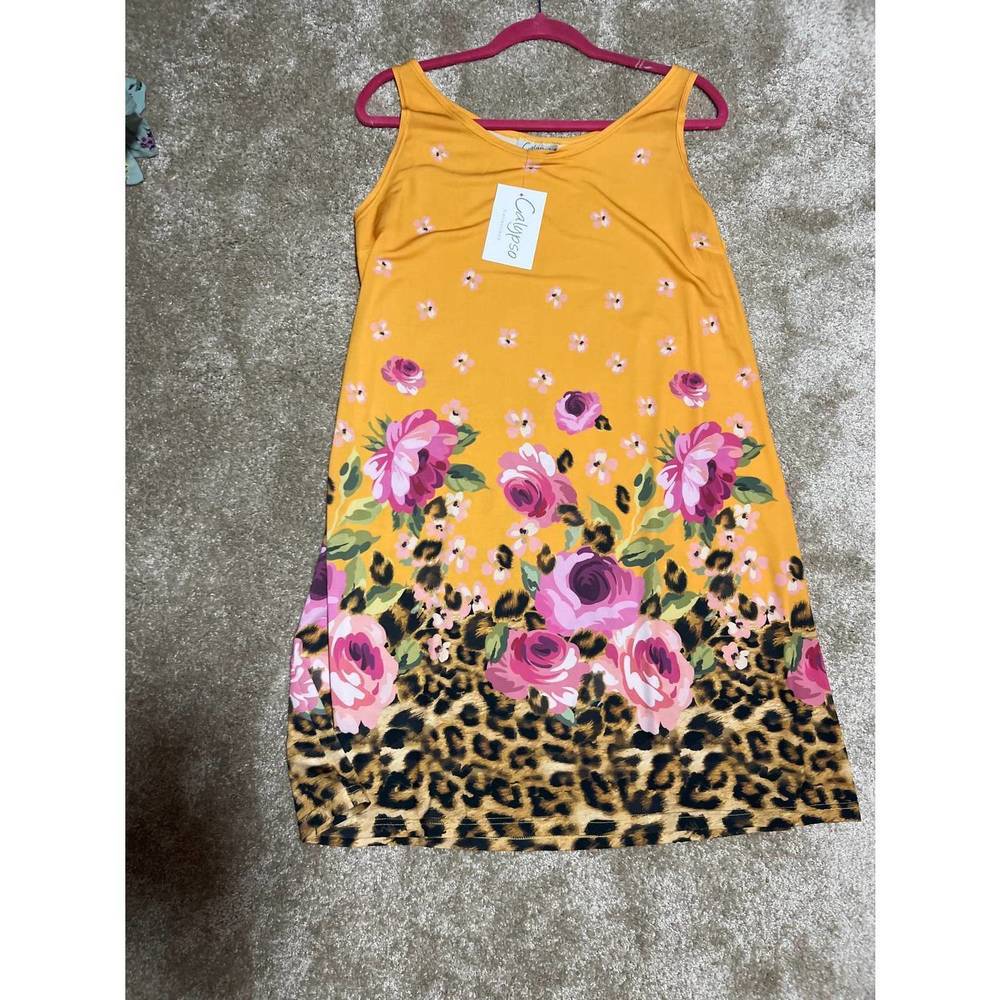 NEW DIVA USA women's denny midi shift sleeveless dress in tangerine